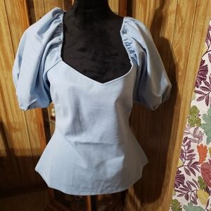 Boston Proper Puff Sleeve Shirt